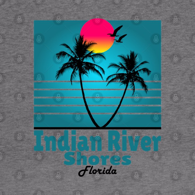 Indian River Shores Florida Souvenir T-Shirt by SunsetParadise